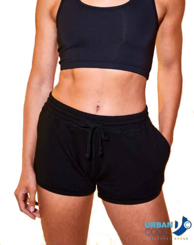 jC074 Girlie Cool Jog Short cat model.
